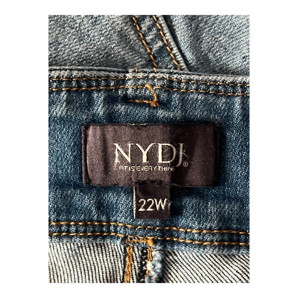 NYDJ Jeans Brigitte Wide leg capri blue size 22W - Picture 5 of 9